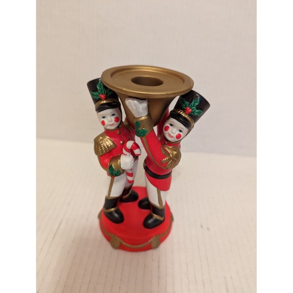 PARTYLITE Toy Soldier #P7704 Christmas Taper Candle Holder 6" Tall Nutcracker - Picture 1 of 7
